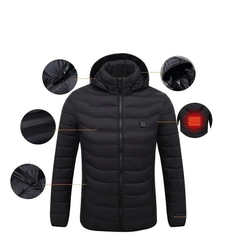 Pure HeatJacket™ | PowerWarm Heated Puffer Jacket – Stay Warm Anywhere - SANVELIER