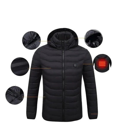 Pure HeatJacket™ | PowerWarm Heated Puffer Jacket – Stay Warm Anywhere - SANVELIER