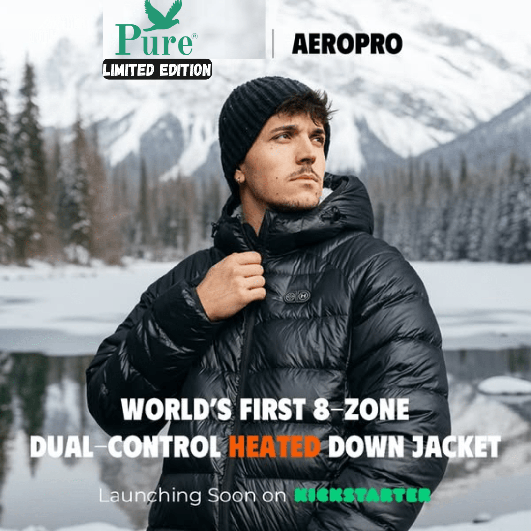 Pure HeatJacket™ | PowerWarm Heated Puffer Jacket – Stay Warm Anywhere - SANVELIER